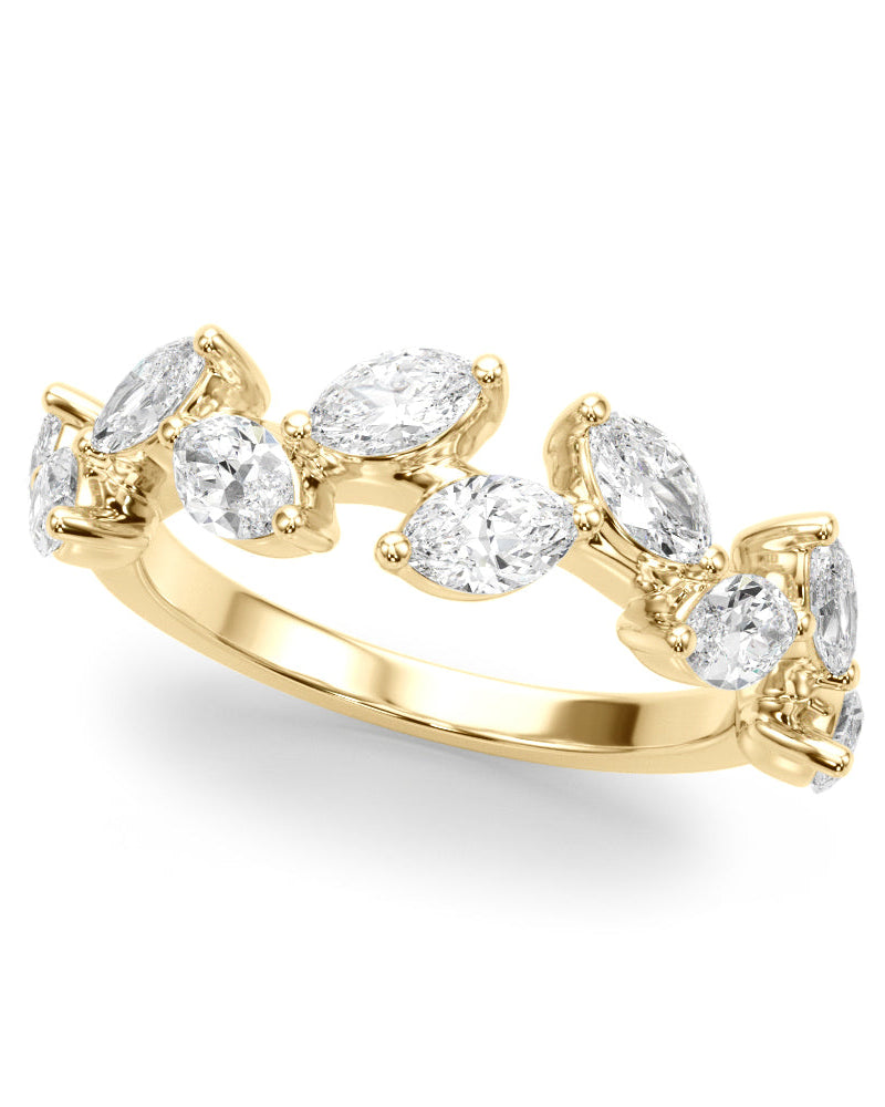 Cosette Leaf-inspired Nature Wedding Band