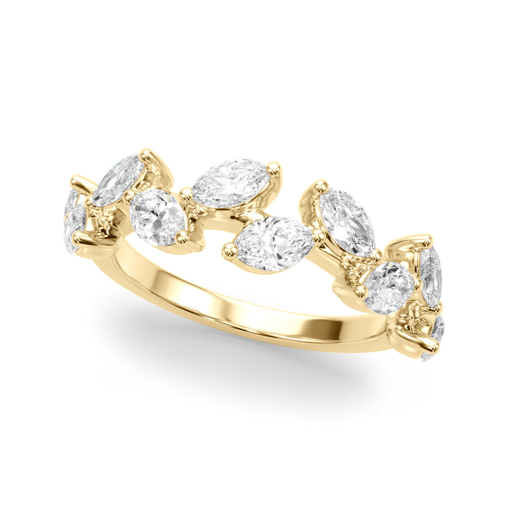Cosette Leaf-inspired Nature Wedding Band