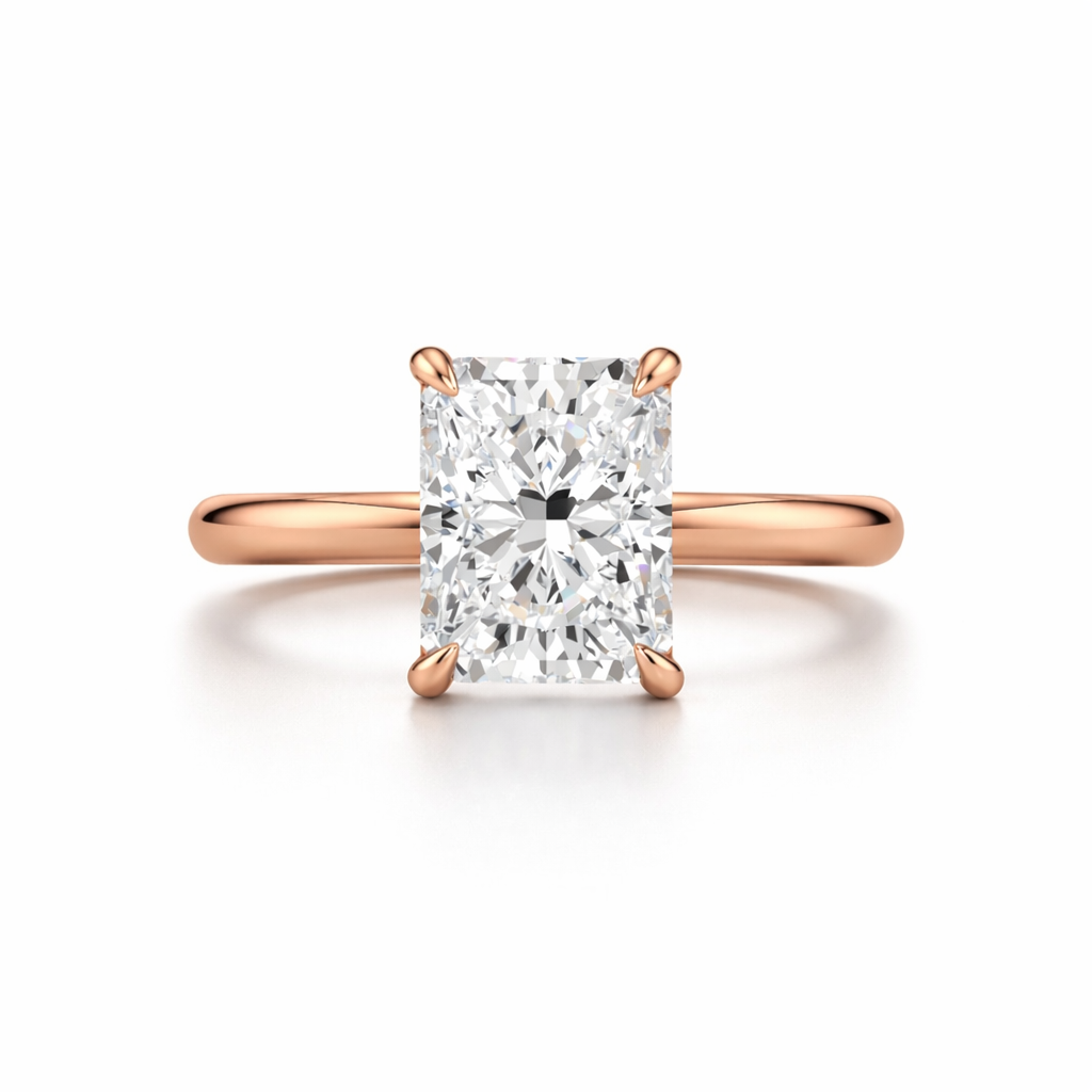 Radiant Cut Diamond Engagement Ring