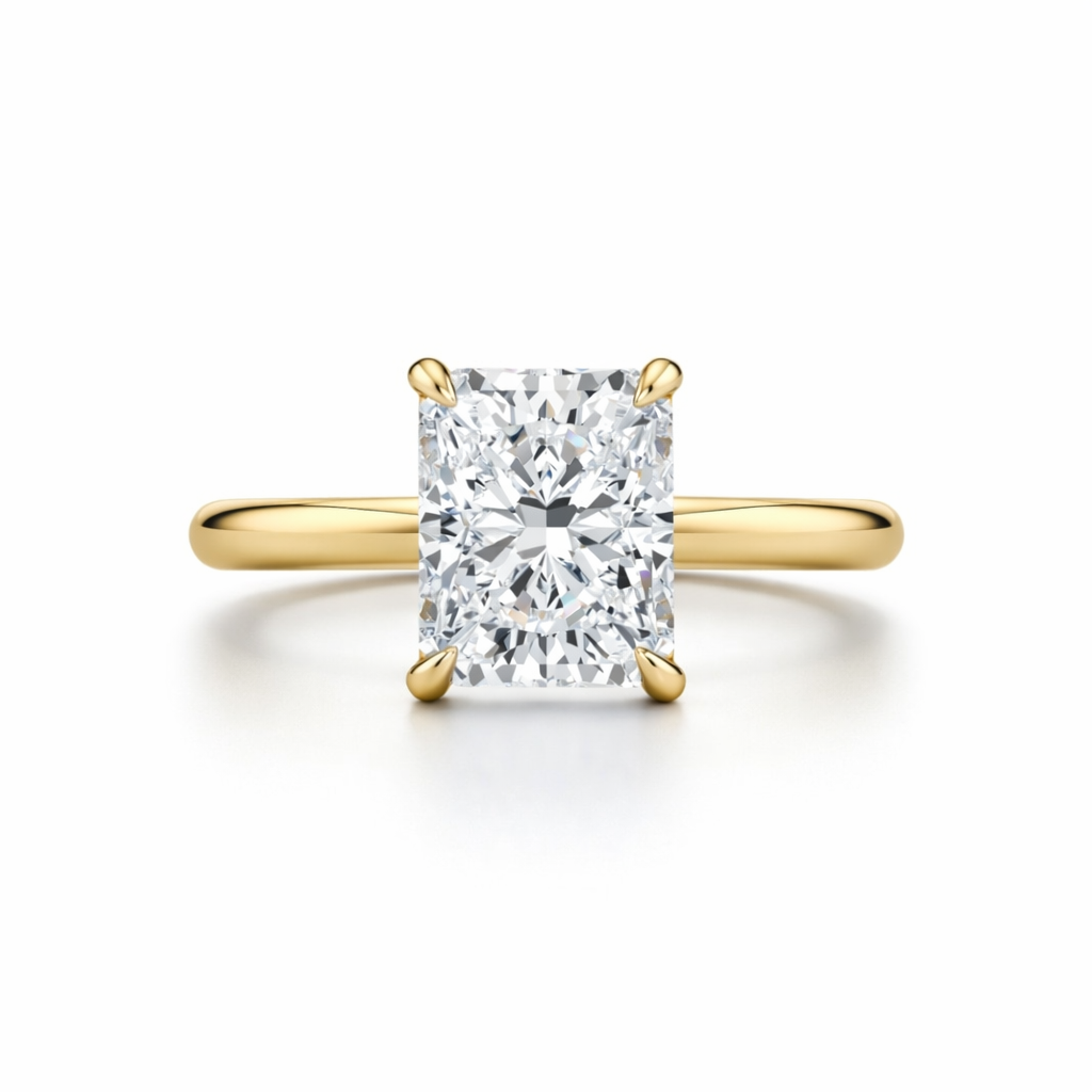 Radiant Cut Diamond Engagement Ring