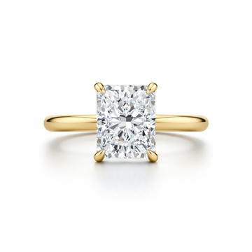 Bague de fiançailles diamant taille radiant