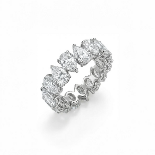 Pear diamond infinity band