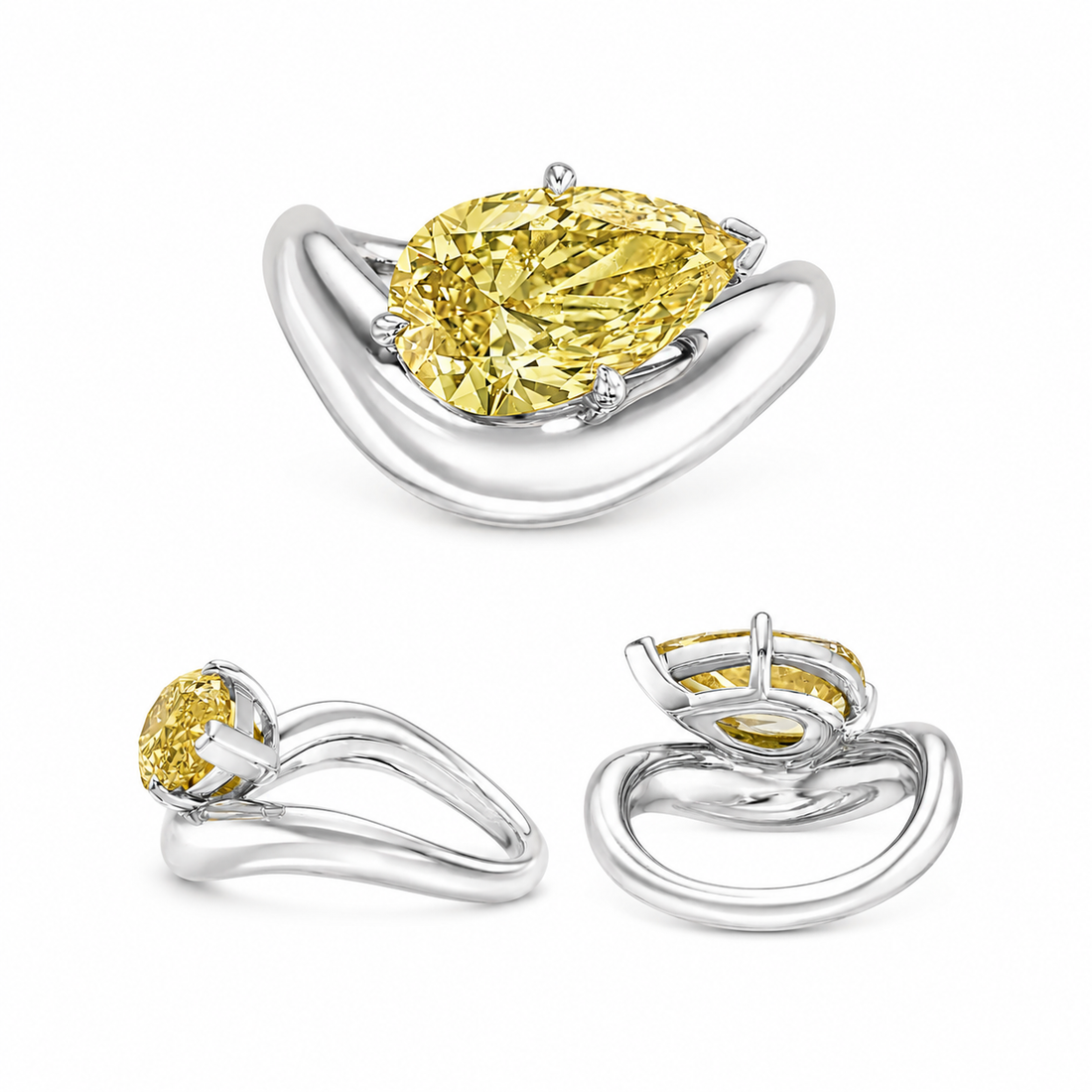 Bague Diamant Jaune LeBlanc Solstice™