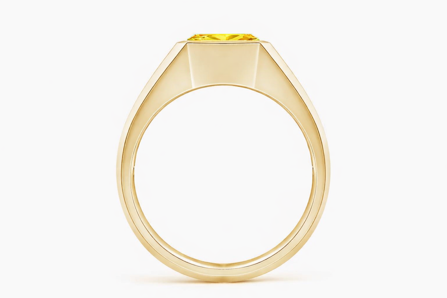 Échelon Ring — 3.00ct Fancy Vivid Yellow Diamond