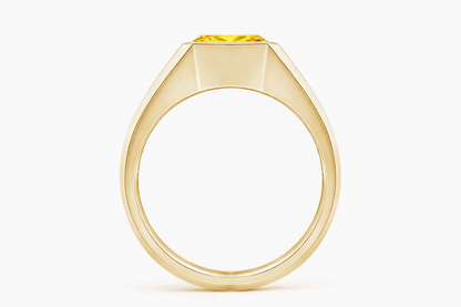 Échelon Ring — 3.00ct Fancy Vivid Yellow Diamond