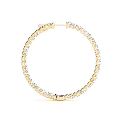 AstrŽe Inside-out Diamond Hoop Earrings