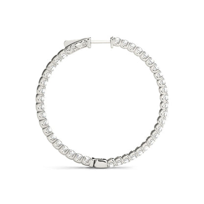 AstrŽe Inside-out Diamond Hoop Earrings