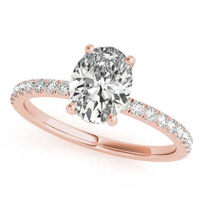 Ivy Oval Hidden Halo Engagement Ring