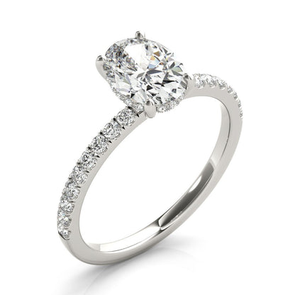 Ivy Oval Hidden Halo Engagement Ring