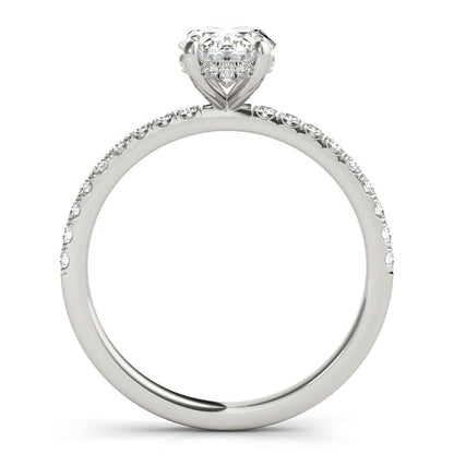 Ivy Oval Hidden Halo Engagement Ring