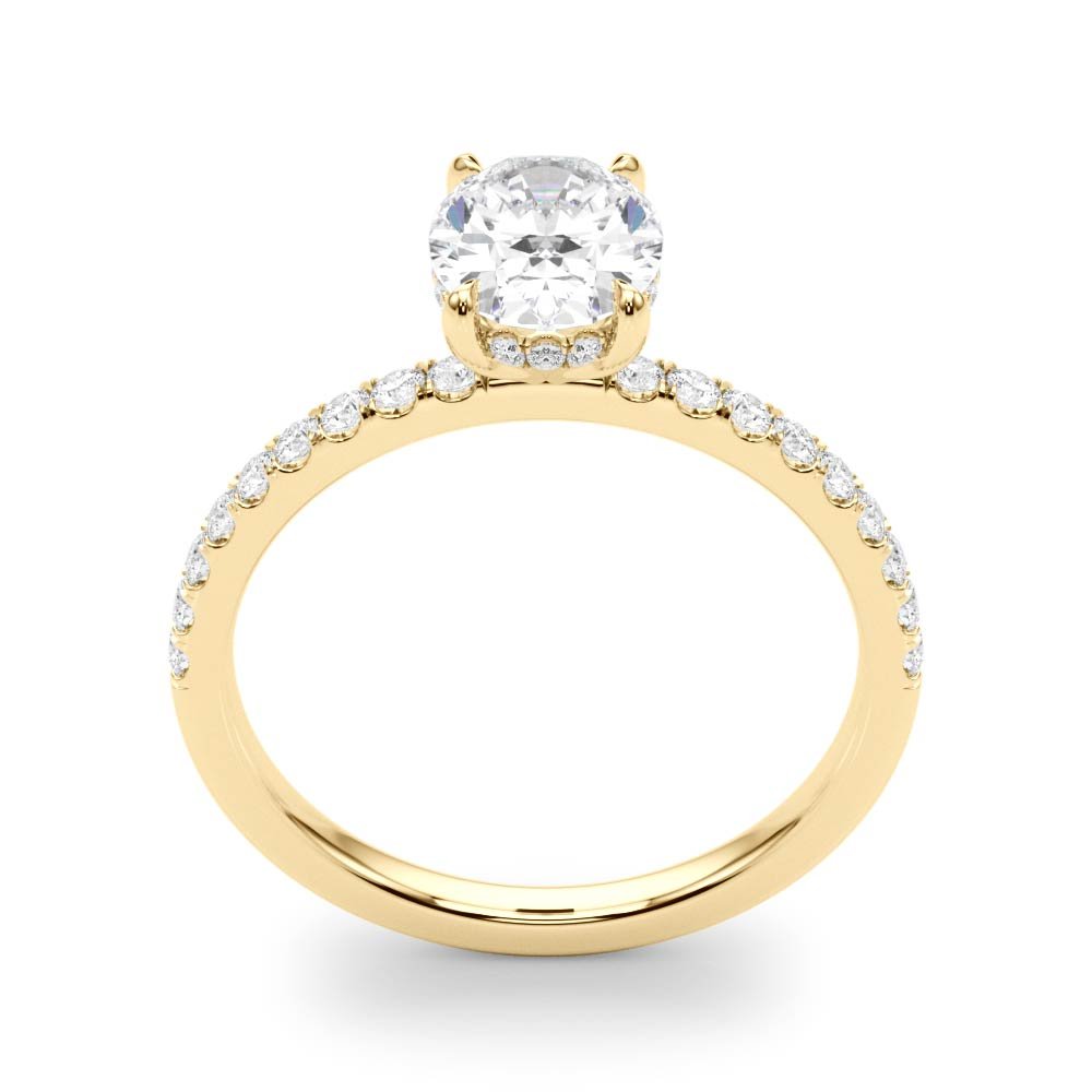 Ivy Oval Hidden Halo Engagement Ring