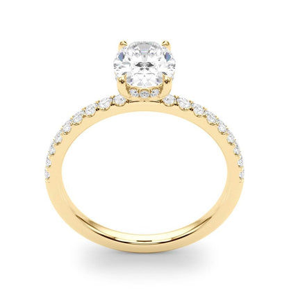 Ivy Oval Hidden Halo Engagement Ring