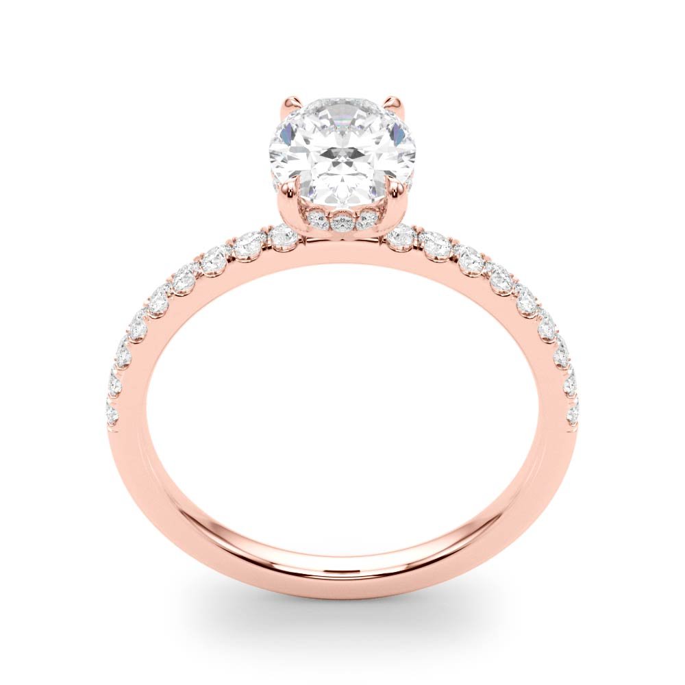 Ivy Oval Hidden Halo Engagement Ring