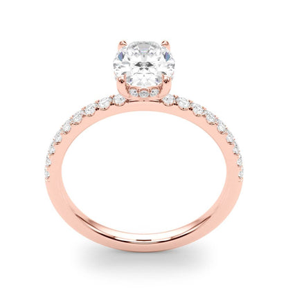 Ivy Oval Hidden Halo Engagement Ring