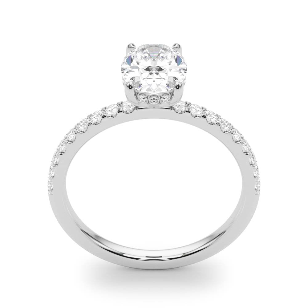 Ivy Oval Hidden Halo Engagement Ring