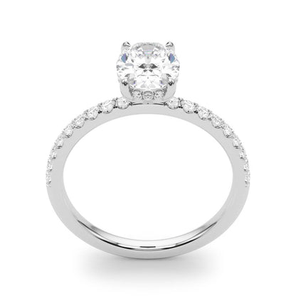 Ivy Oval Hidden Halo Engagement Ring