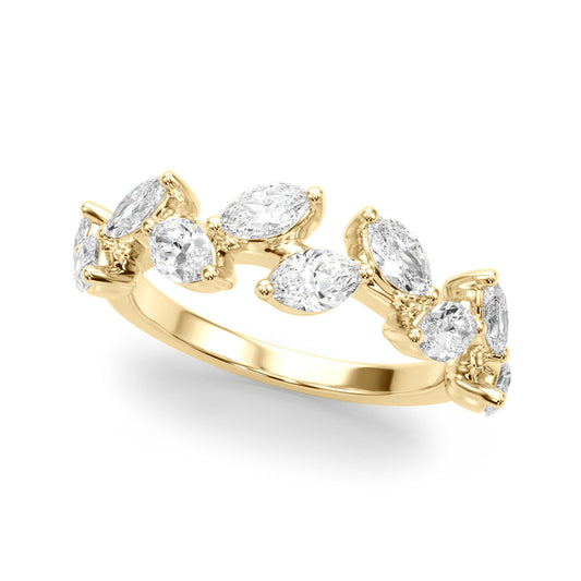 Cosette Leaf-inspired Nature Wedding Band