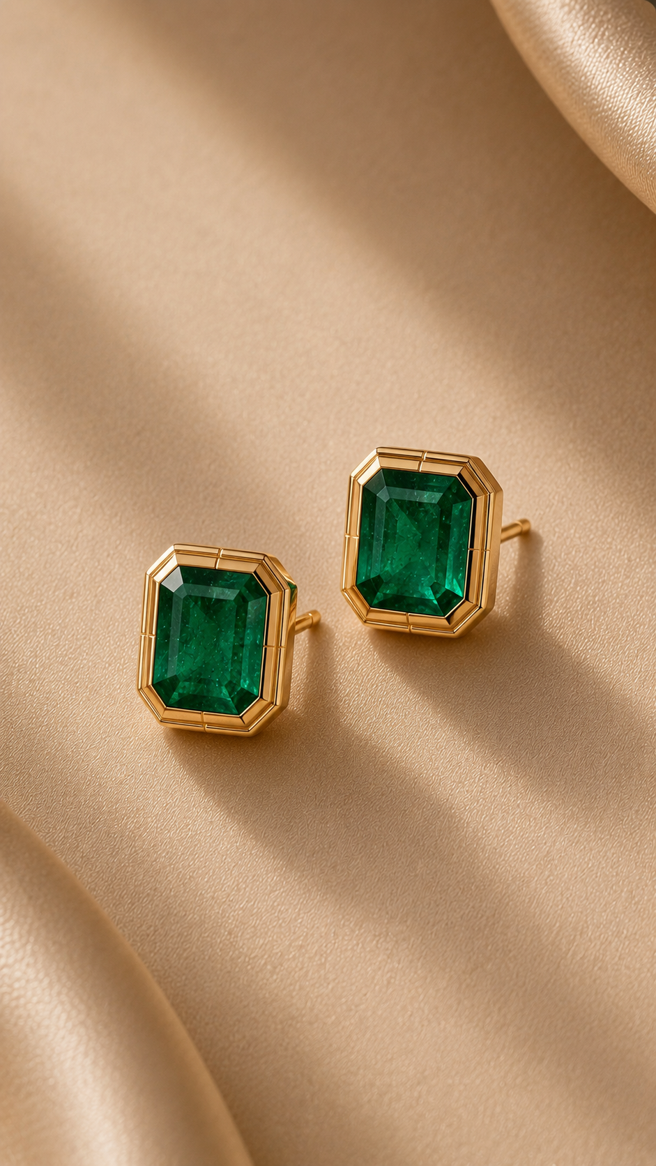 The Sovereign Emerald Studs