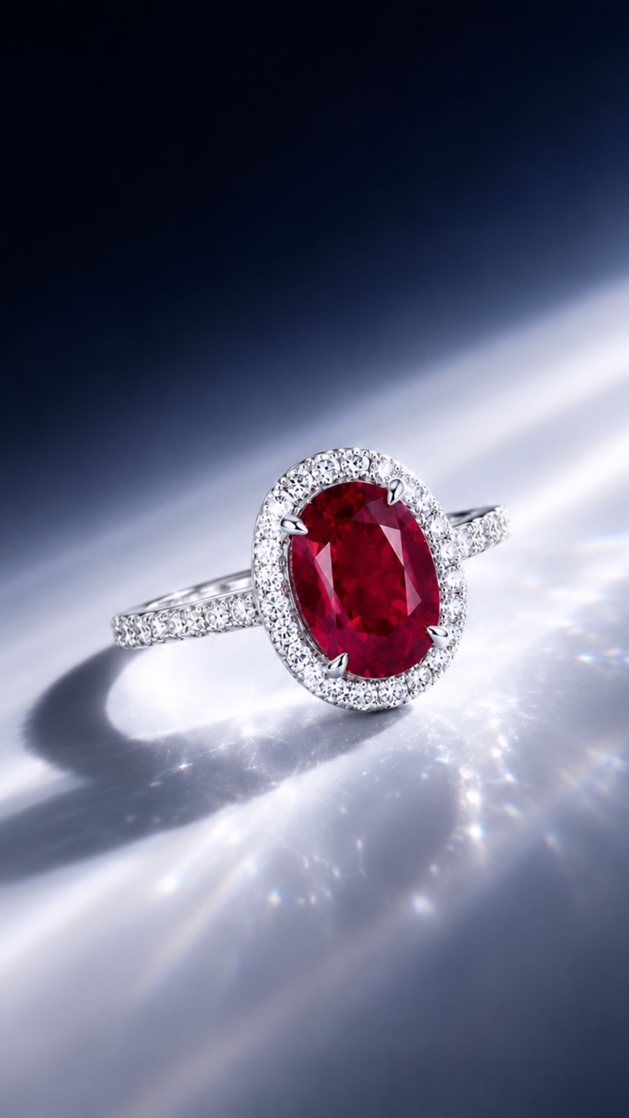 Crimson Halo Ring