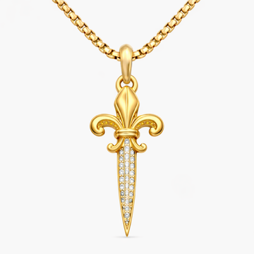 Pendentif Poignard Fleur de Lys