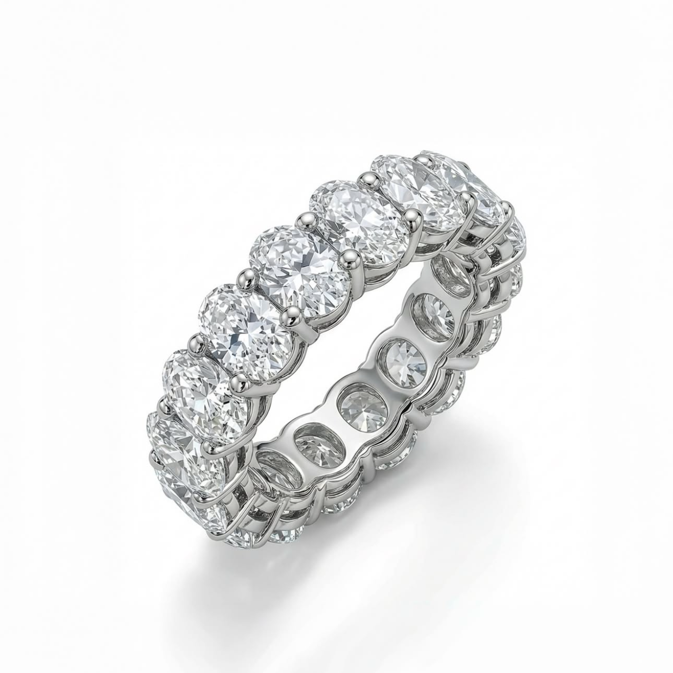 Oval Diamond infinity band
