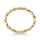 Soline Twisted Diamond Stackable Band