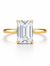 Bague de fiançailles taille émeraude