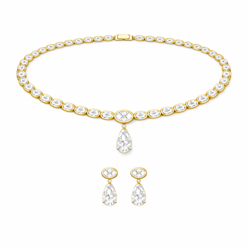 Tour de cou en diamants avec serti clos