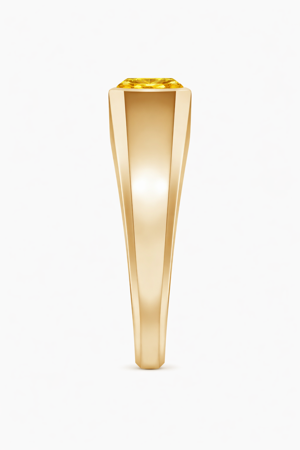 Échelon Ring — 3.00ct Fancy Vivid Yellow Diamond