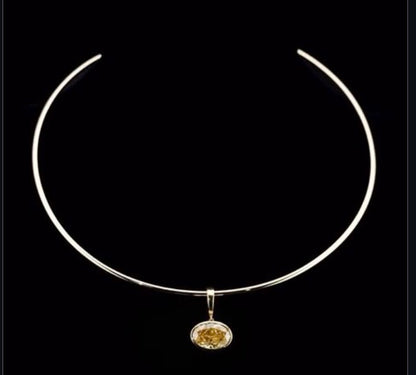Oval Diamond omega collar