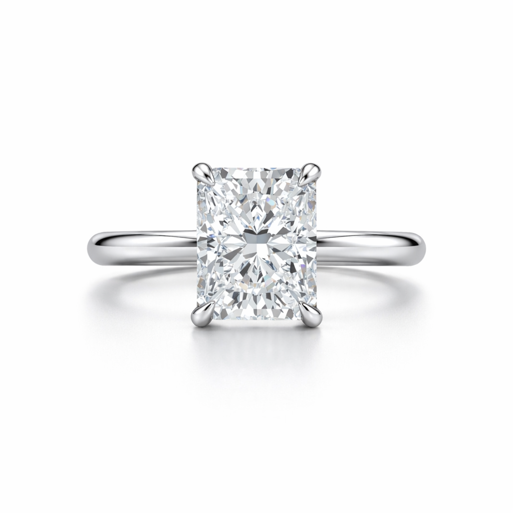 Radiant Cut Diamond Engagement Ring