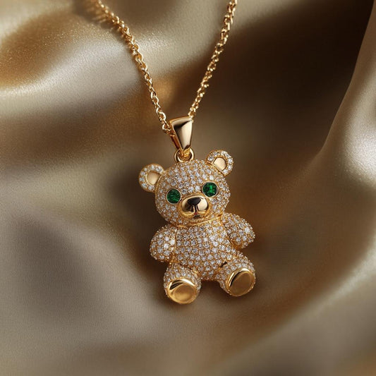 Teddy Bear Pendant Necklace