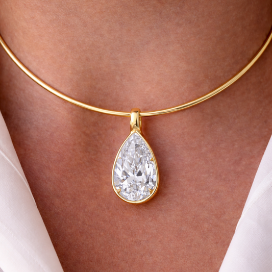 Icon Pear Diamond Pendant