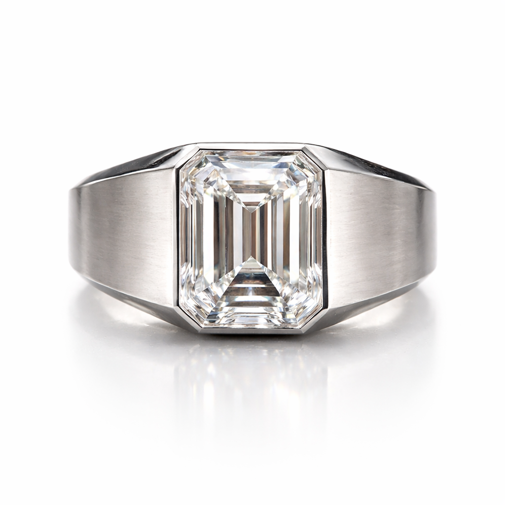 Monarch Emerald Signet Ring