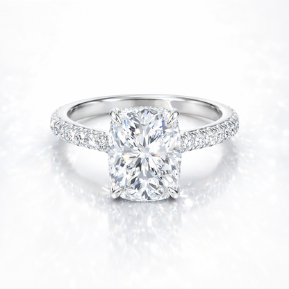 Signature Elongated Cushion Brilliant Engagement Ring