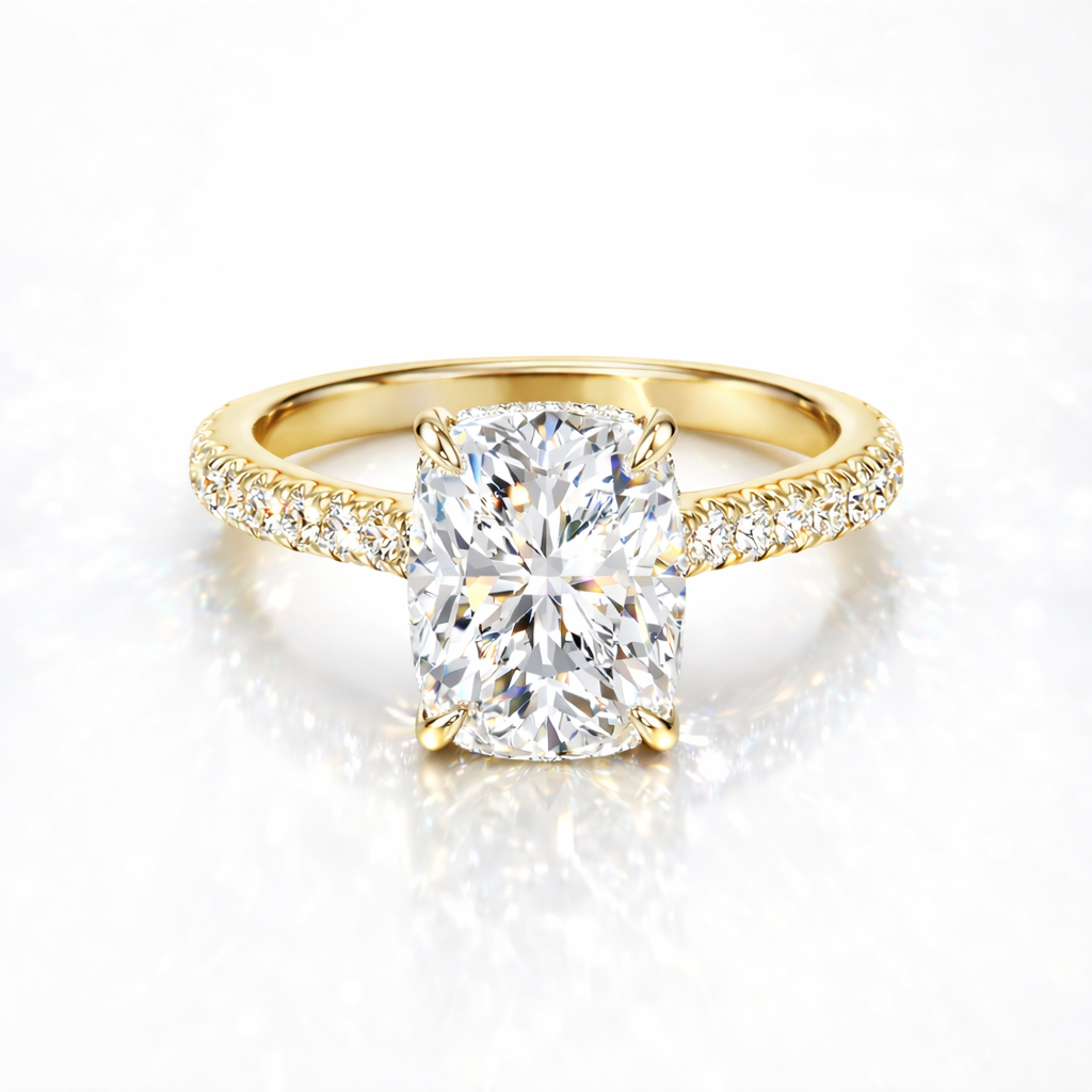 Signature Elongated Cushion Brilliant Engagement Ring