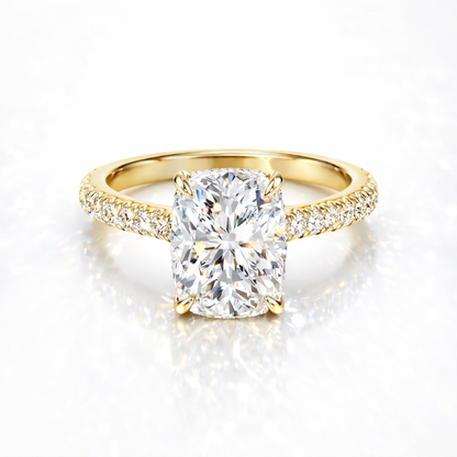 Signature Elongated Cushion Brilliant Engagement Ring