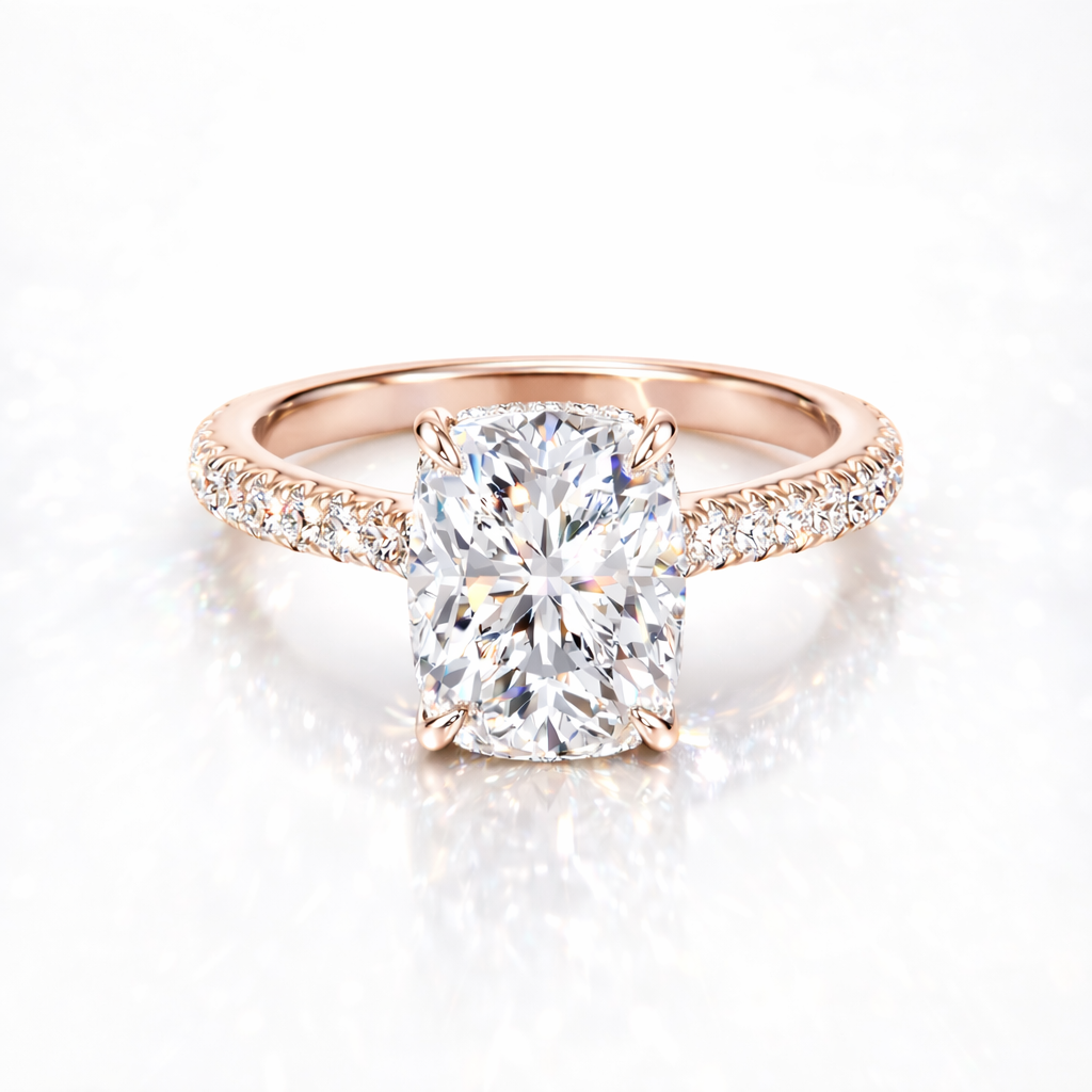 Signature Elongated Cushion Brilliant Engagement Ring
