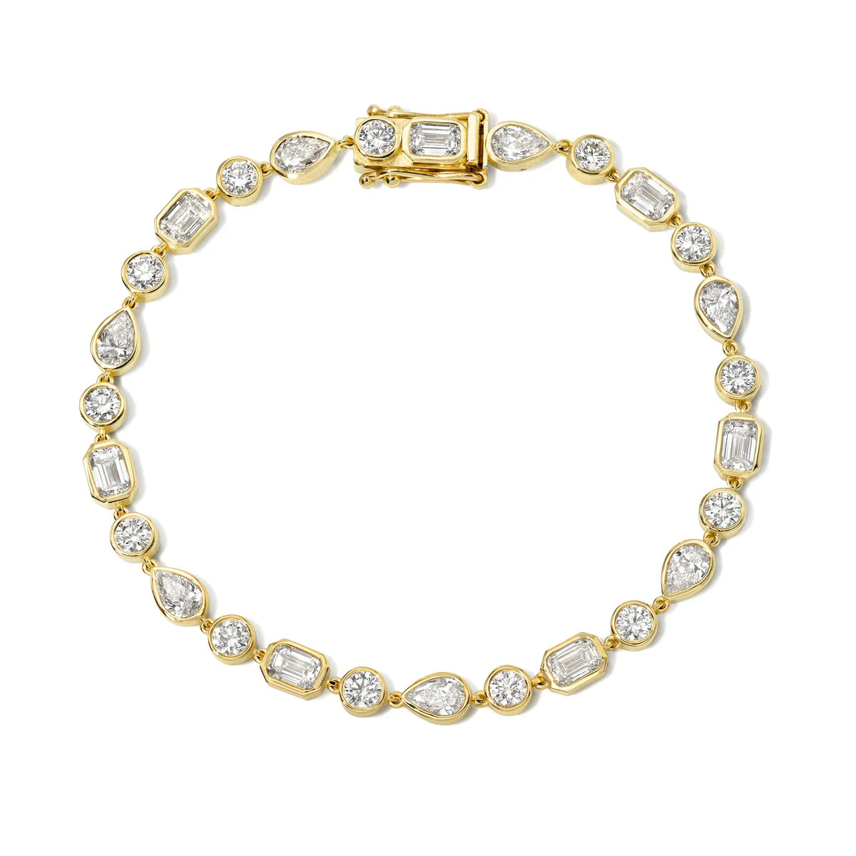 Bezel diamond bracelet