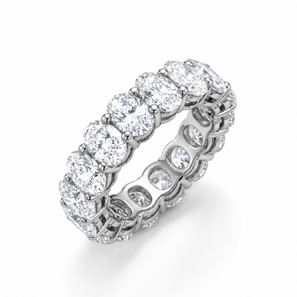 Oval Diamond infinity band