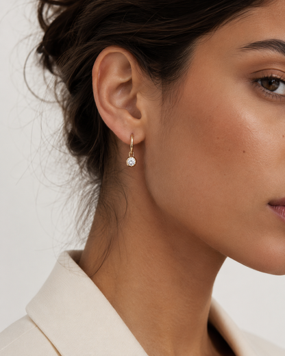 LeBlanc Étoile Solitaire Hoops