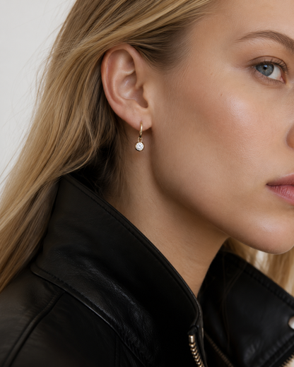 LeBlanc Étoile Solitaire Hoops