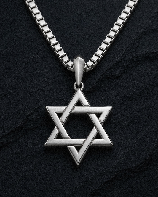 Star of David Pendant - Platinum 950