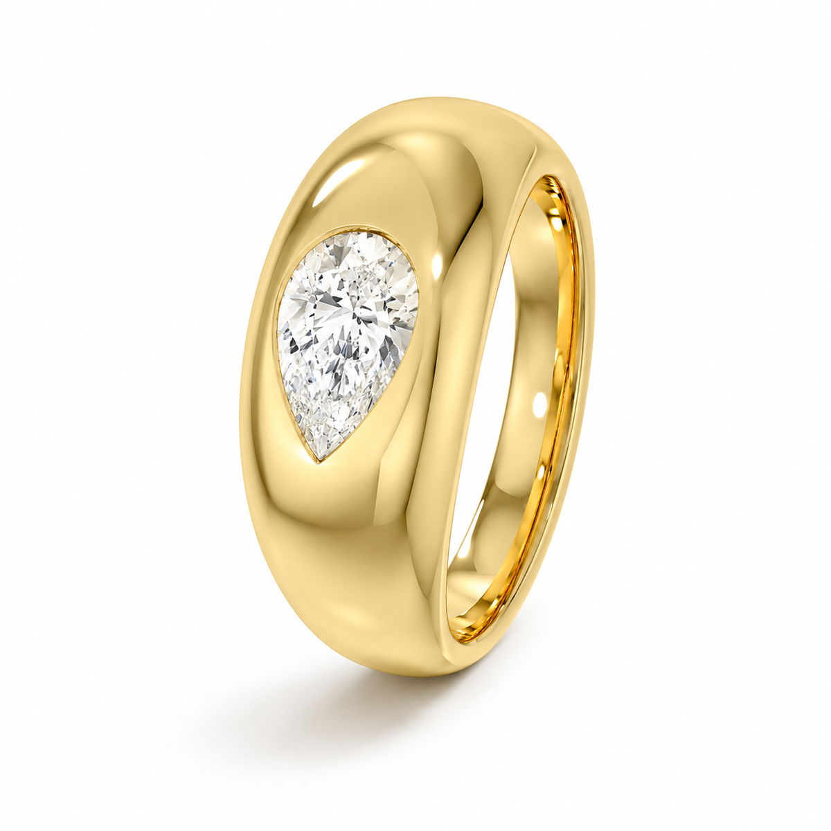 Héritage Pear Signet Ring