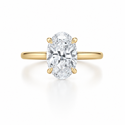 Étreinte Oval Solitaire Ring