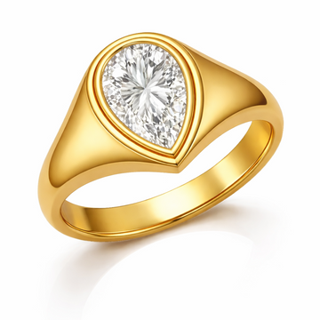 La bague diamant Impérial Poire chevalière