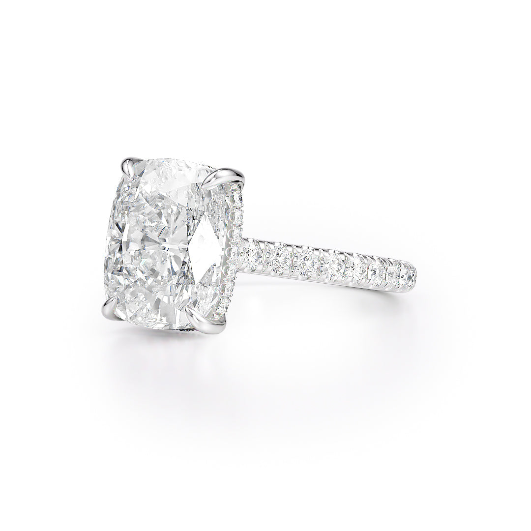 Signature Elongated Cushion Brilliant Engagement Ring