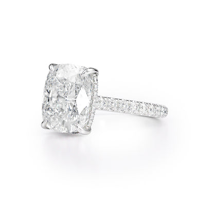 Signature Elongated Cushion Brilliant Engagement Ring