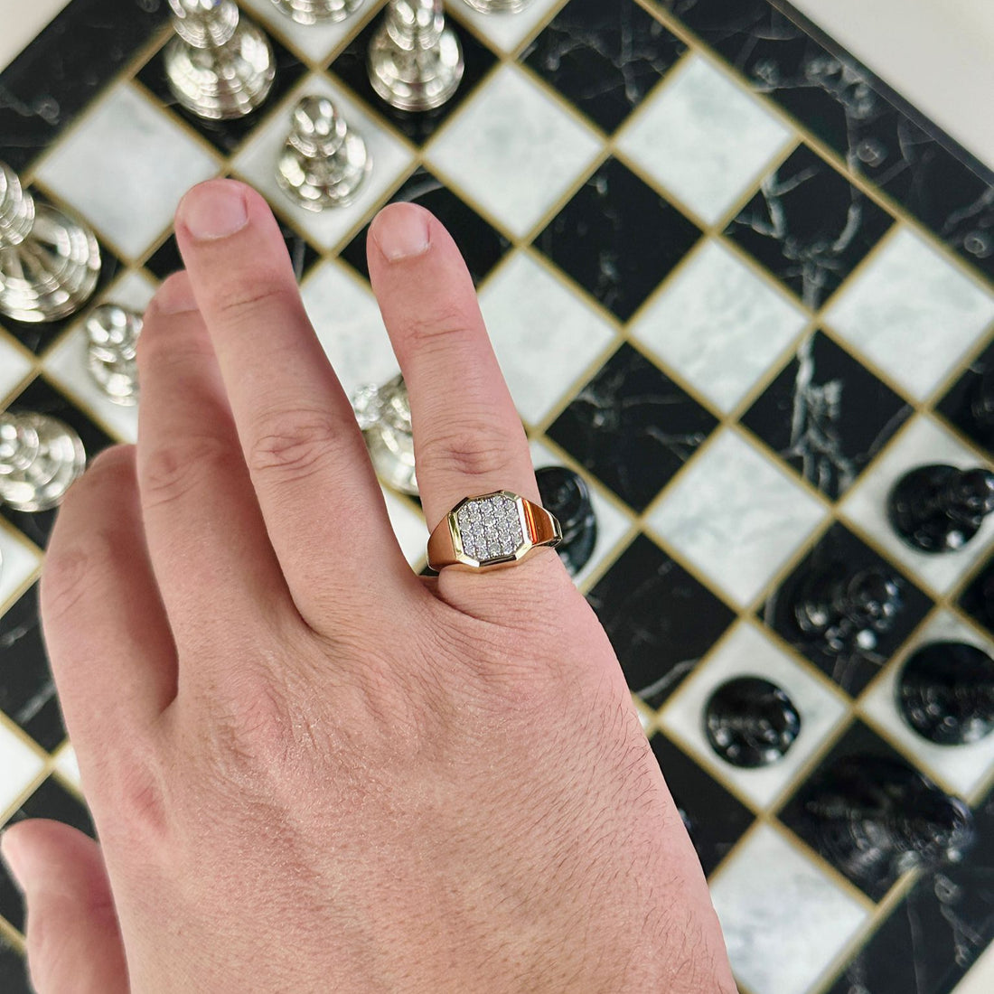 Bague chevalière pour homme