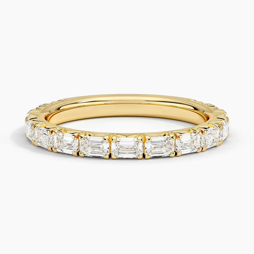 Nathalie Emerald Cut Lab Diamond Ring (7/8 ct. tw.) in 14K Yellow Gold (Test)